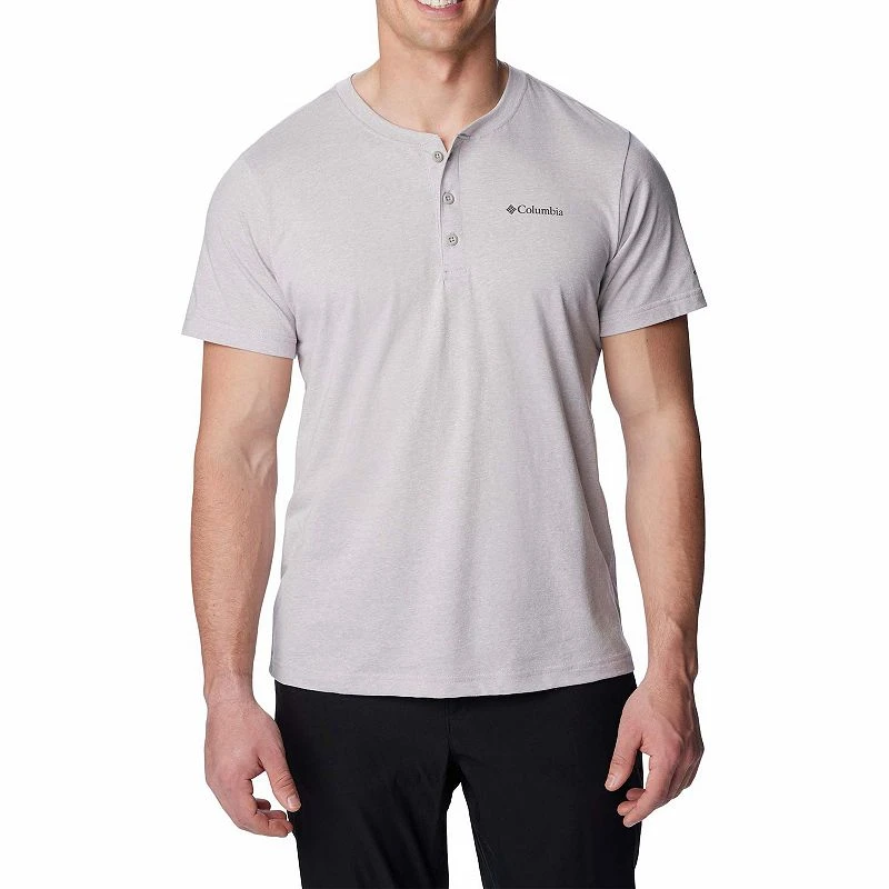 Men's Columbia Thistletown Hills Henley Shirt, Size Xl, Medium Grey