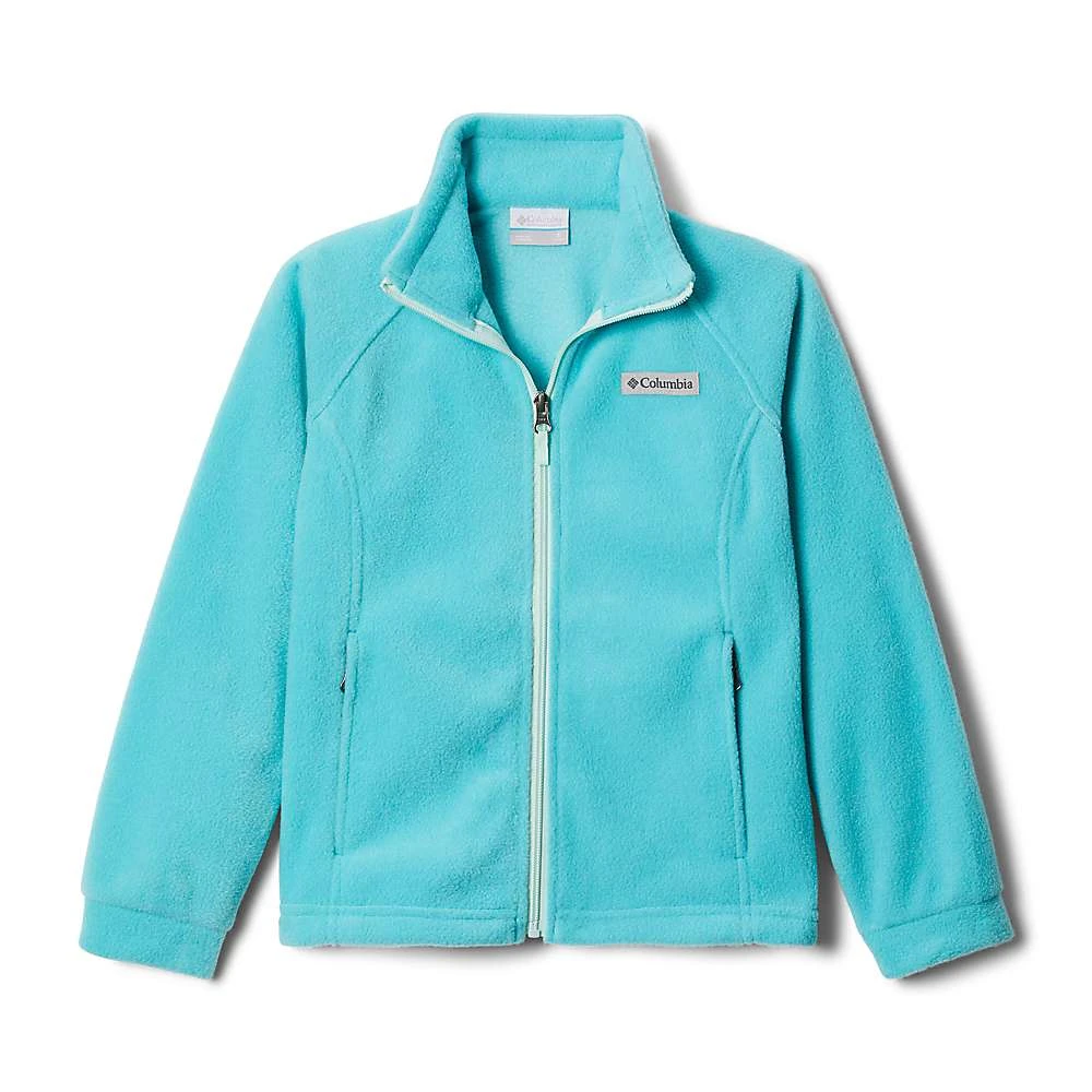 Columbia Youth Girls' Benton Springs Ii Printed Fleece Jacket - Small - Geyser