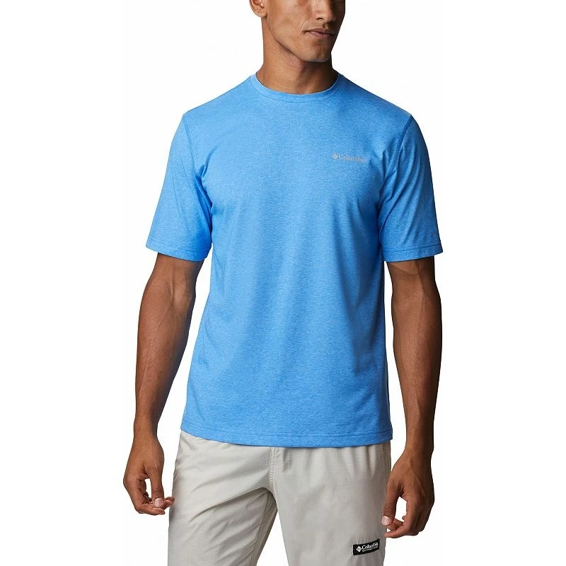 Men's Columbia Thistletown Park Omni-wick Crewneck Tee, Medium, Blue