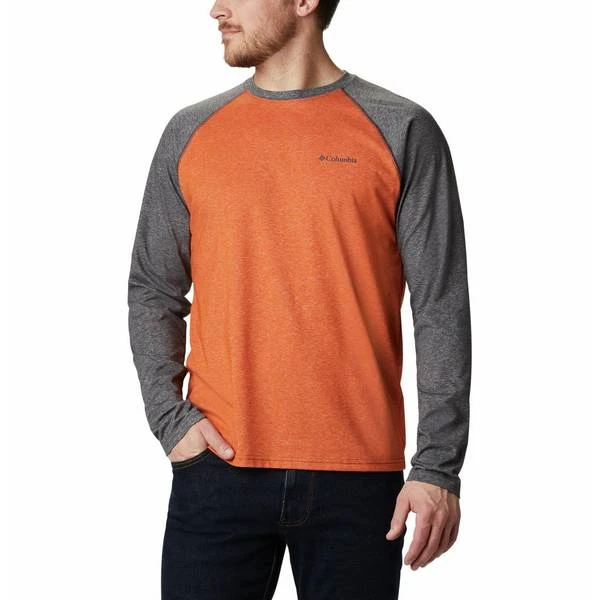 Men's Columbia Thistletown Park Omni-wick Colorblock Raglan Tee, Size Xl, Bright Orange