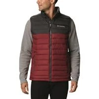 Columbia Men's Powder Lite Insulated Vest - Medium - Red Jasper / Shark