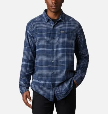 Columbia Men's Cornell Woods Regular-fit Stretch Plaid Flannel Long Sleeve Shirt
