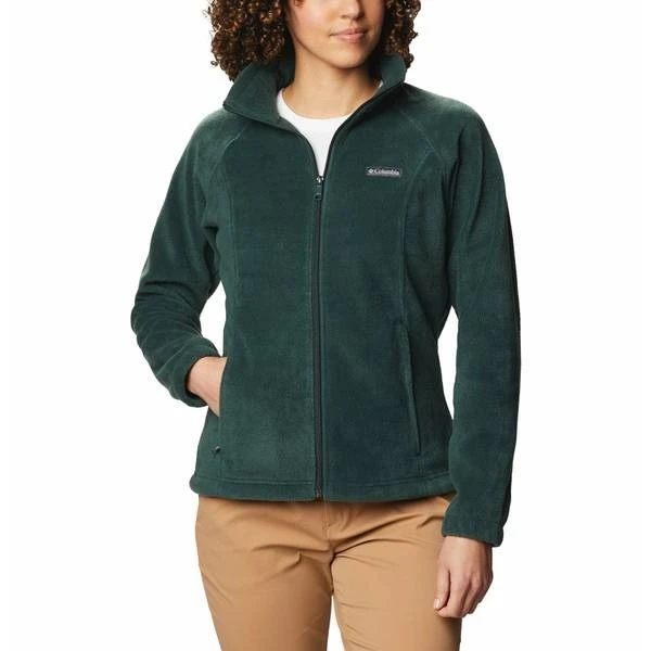 Columbia Women's Benton Springs Full Zip Fleece Jacket, Size: Small, Green