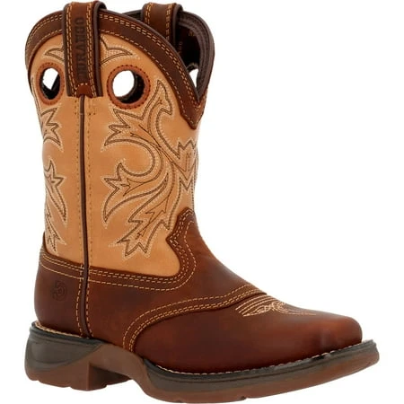 Lil’ Durango Little Kids’ Brown Tan Western Boot Size 9 Medium