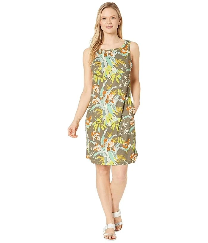 Columbia Chill River Printed Dress For Women In Buttercup/buttercup Print
