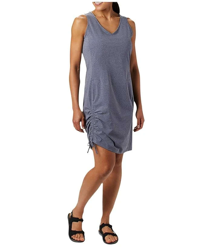 Columbia Women's Anytime Casual Iii Ruched Dress, Size Xl, Blue