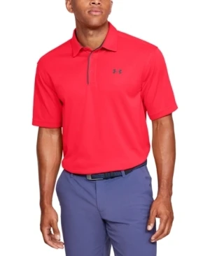 Under Armour Men's Tech Polo T-shirt, Size: Xl, Bright Red