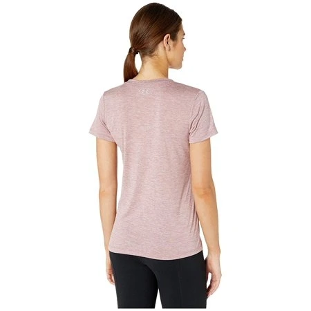 Under Armour Women's Tech Twist V-neck Tee, Size Xl, Hushed Pink/metallic Silver