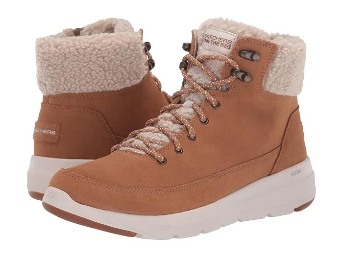 Skechers Women's On The Go Glacial Ultra Woodlands Winter Hiker Boots 16677