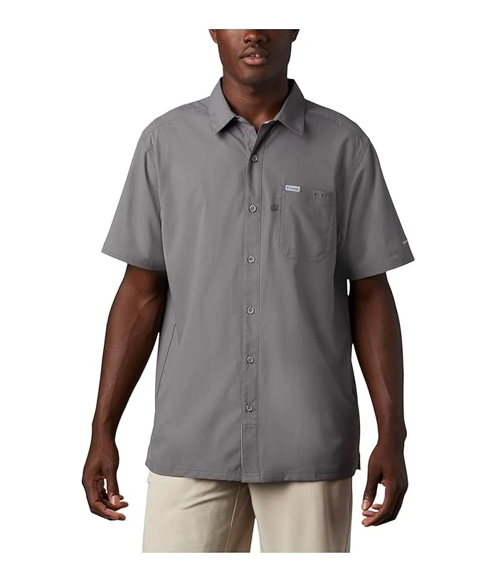 Columbia Men's Pfg Slack Tide Camp Shirt - Xxl - City Grey