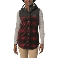 Columbia Women's Benton Springs Overlay Vest - Medium - Chalk Check Print / Shark