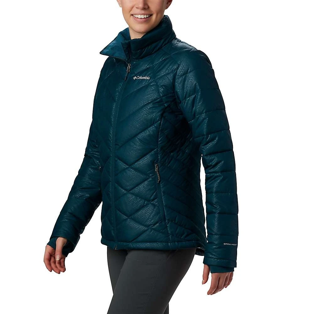 Columbia Women's Heavenly Jacket - Large - Dark Seas Diamonds Embossed Design