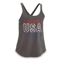 Under Armour Women's Freedom Usa Graphic Cross-back Tank Top, Petrol Blue, Small