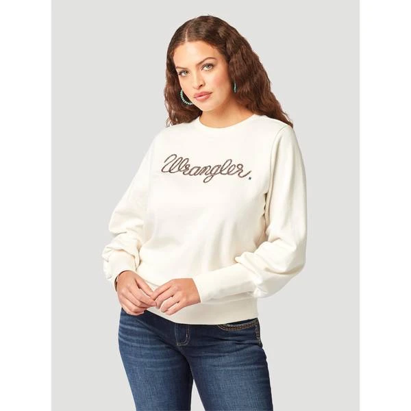 Wrangler Women's Logo Pullover Sweater - Stylish And Comfortable