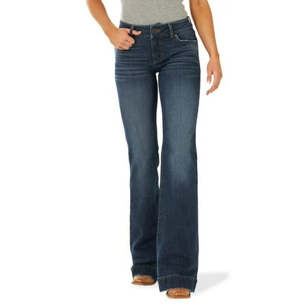 Wrangler Women's 112317172 Shelby Retro Mae Trouser 5x34 Denim Jeans