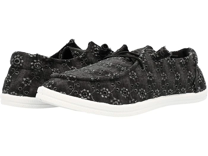 Rocket Dog Women's Mellow Palmetto Eyelet Slip-on Sneakers, Size 6, Black