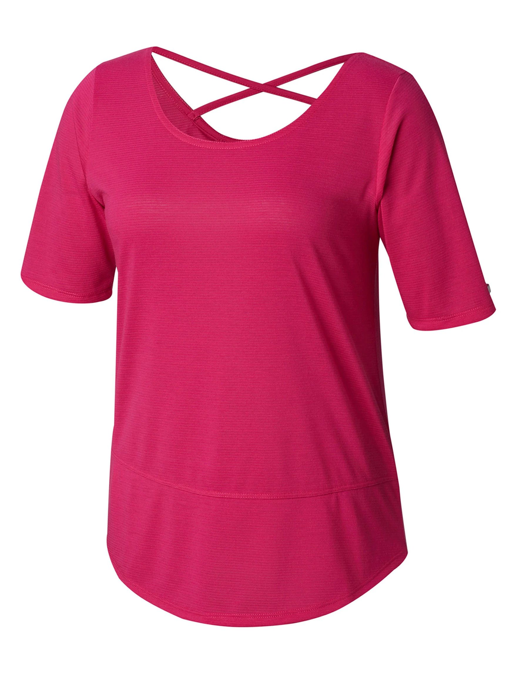 Columbia Women's Anytime Crisscross T-shirt - Pink - Large