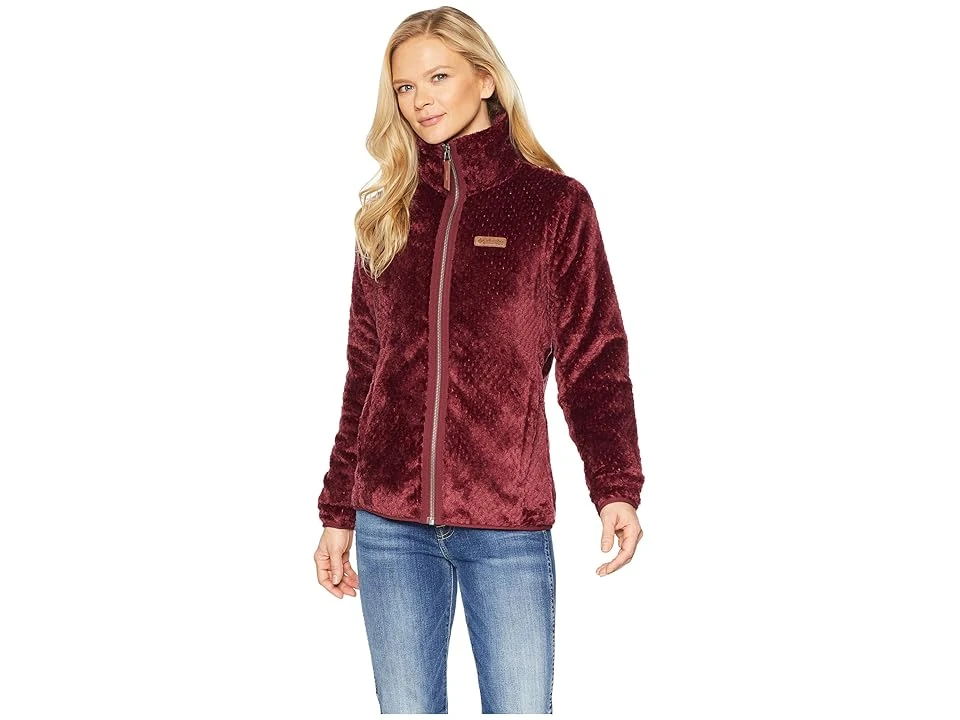 Columbia Women's Fire Side Ii Sherpa Full Zip Jacket - Medium - Rich Wine