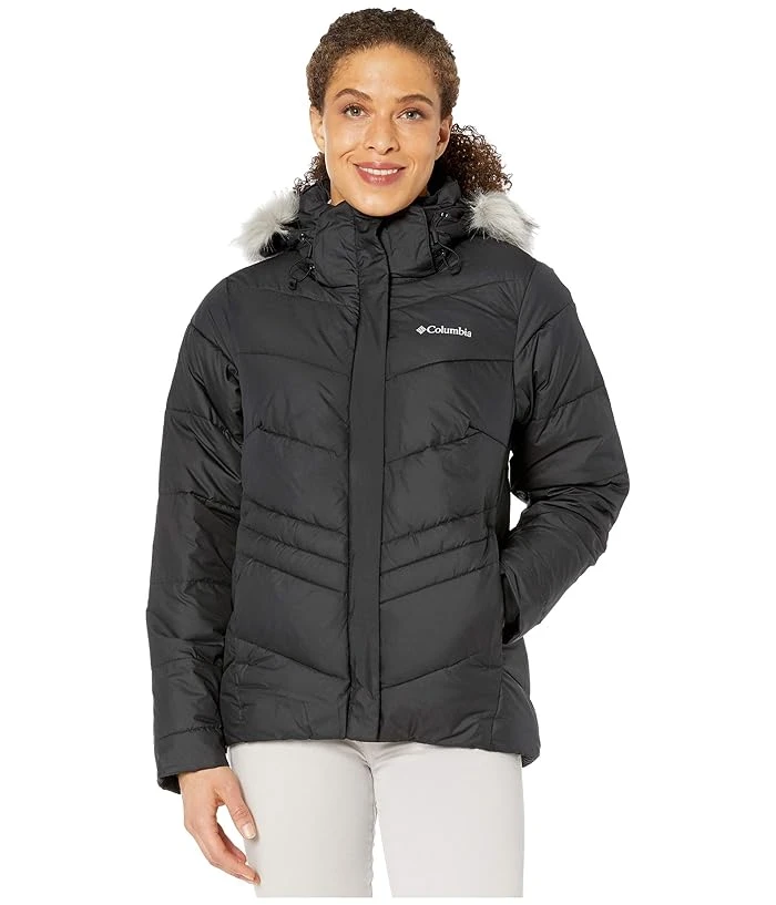 Columbia Women's Peak To Park Insulated Jacket - Xl - Black - Faux-fur-trim