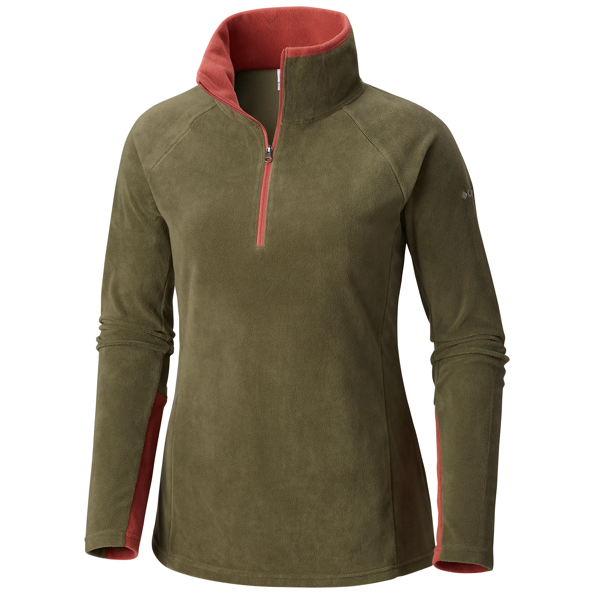Columbia Glacial Iv Women's 1/2 Zip Pullover In Nori/rose Dust, Size S
