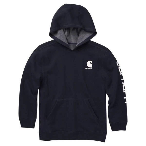 Carhartt Kids Logo Hoodie - Navy - Size 4