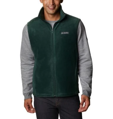 Men's Columbia Steens Mountain Fleece Vest, Size Medium, Green