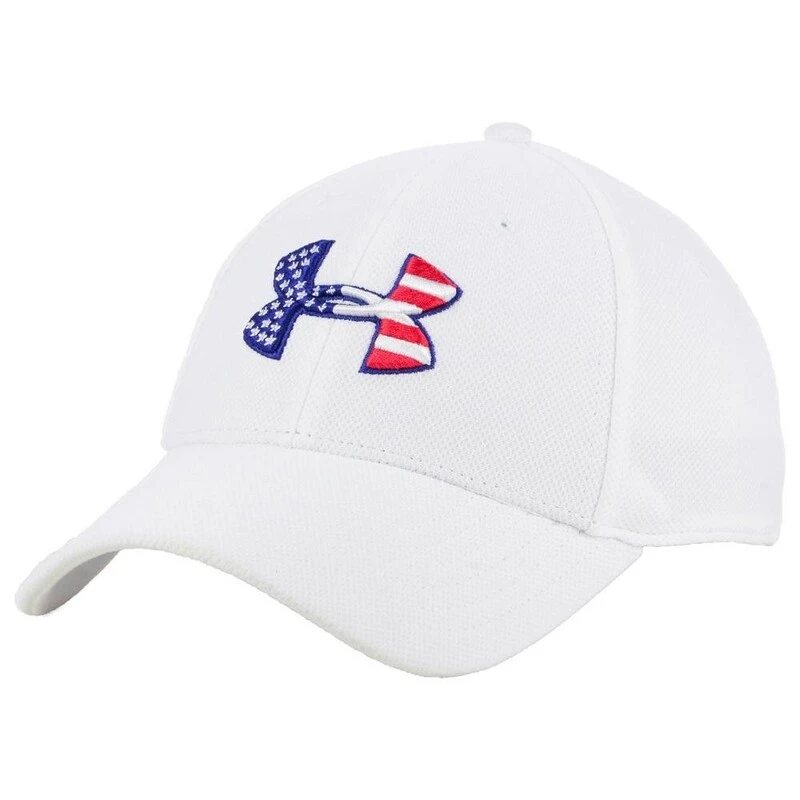 Under Armour Freedom Blitzing Flex Hat - White - Large & Extra Large