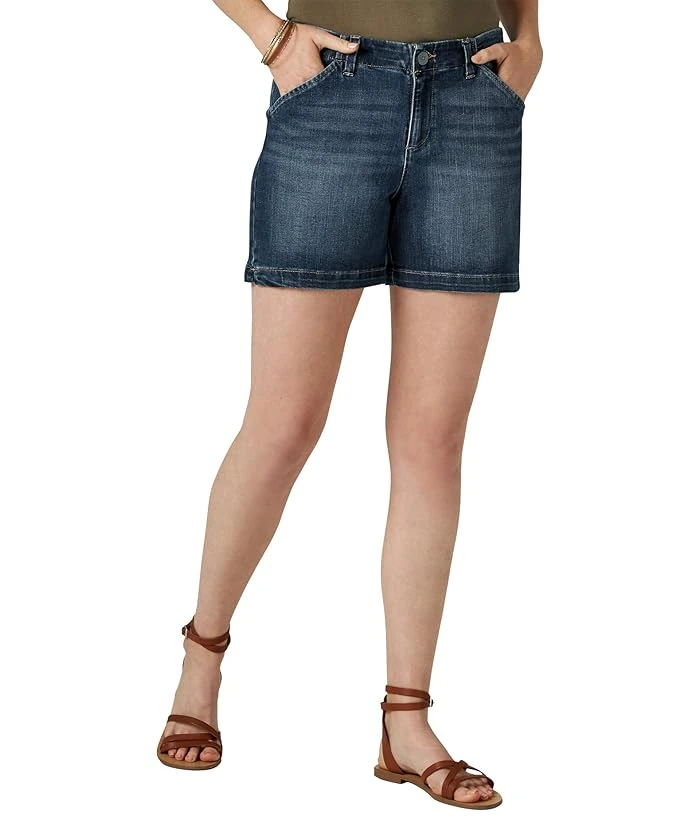 Lee Women's Regular Fit 5'' Chino Shorts, Size 6, Dark Blue