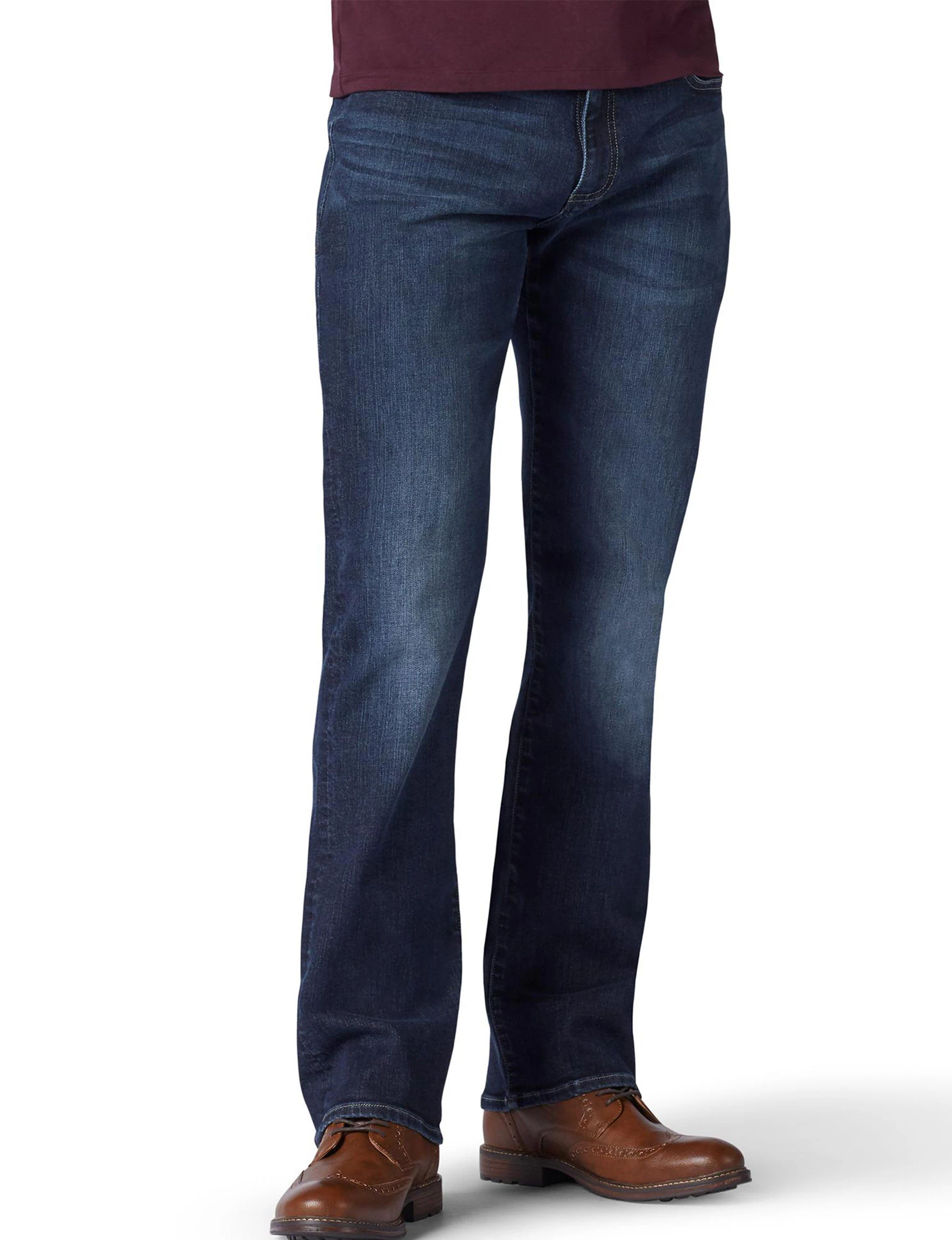 Men's Lee Extreme Motion Bootcut Jeans, Size 32 X 32, Dark Blue
