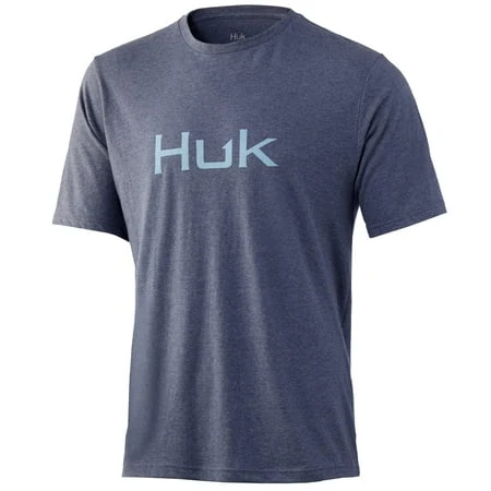 Huk Logo Tee Sargasso Sea Heather Xxxl New Logo