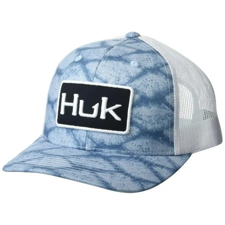Huk Scale Dye Trucker Hat - Blue Fog Color