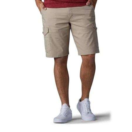Men's Lee Extreme Motion Swope Cargo Shorts, Size 34, Dark Beige