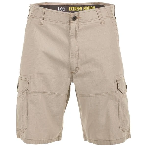 Men's Lee Extreme Motion Swope Cargo Shorts, Size 40, Dark Beige