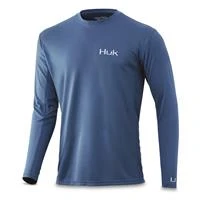 Huk Men's Icon X Long Sleeve Fishing Shirt - Lightweight, Quick-dry, Upf Protection