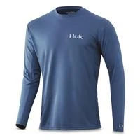 Huk Men's Icon X Long Sleeve Fishing Shirt - Lightweight, Quick-dry, Upf Protection