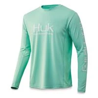 Huk Icon X Long Sleeve Fishing Shirt With Sun Protection - Polyester