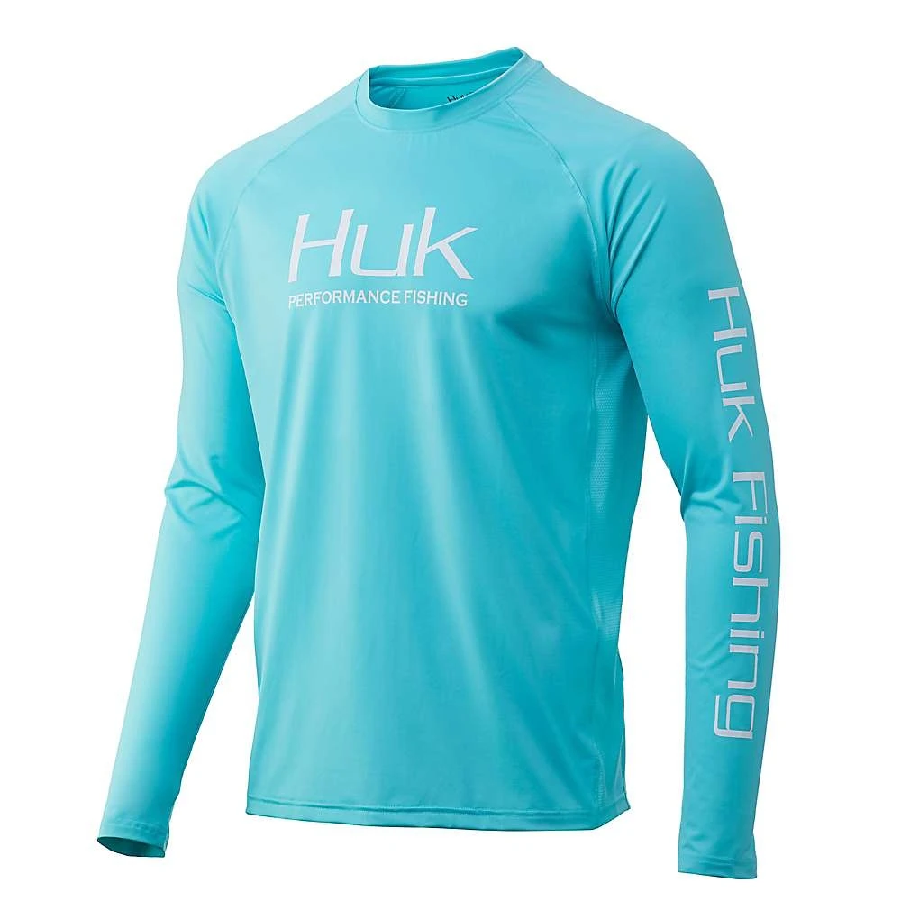 Huk Men's Pursuit Vented Long Sleeve Top - Xl - Blue Radiance