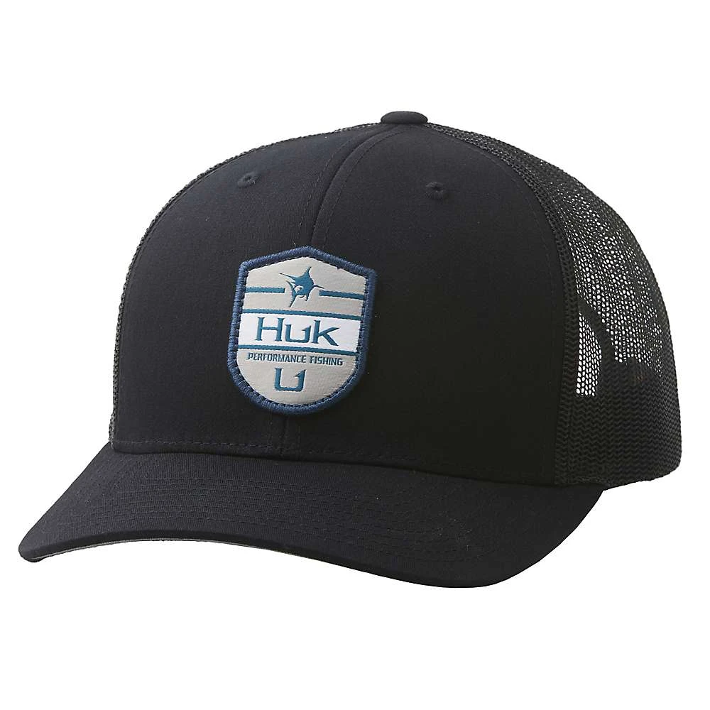 Huk Shield Trucker Cap Adjustable Fishing Hat With Mesh Back