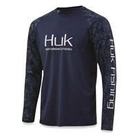 Huk Current Camo Double Header Long Sleeve Shirt, X-large