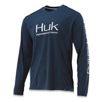 Huk Men's Icon X Long Sleeve Fishing Shirt - Xl - Sargasso Sea