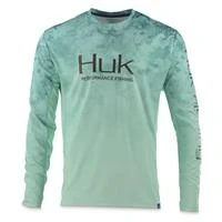 Huk Kryptek Fade Icon Long-sleeve T-shirt For Men - Subphantis Night Vision - Medium