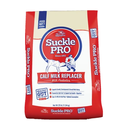 Manna Pro Suckle Pro Calf Milk Replacer 22% Protein With Probiotics, 25 Lbs.