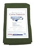 Silver Line 17543 8' X 10' Olive Drab Canvas Tarp With Grommets