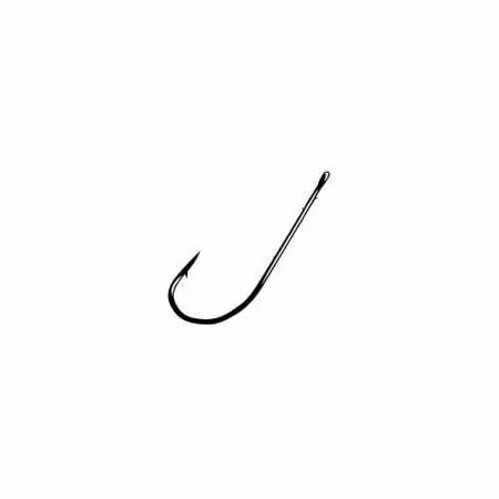Gamakatsu Worm Hook Black Size 1/0 6ct