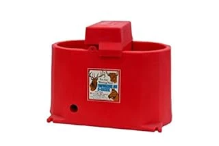 Brower Mpo17e 17-gallon Heated Poly Plastic Waterer For Livestock, Red