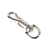 Koch Industries 2118211 Swivel Round Eye Spring Snap, 2-1/8-inch, Nickel Finish, 2-piece