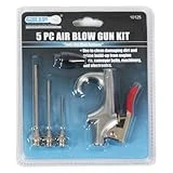 Grip 10125 5-piece Air Blow Gun Kit With Rubber Tip Nozzle