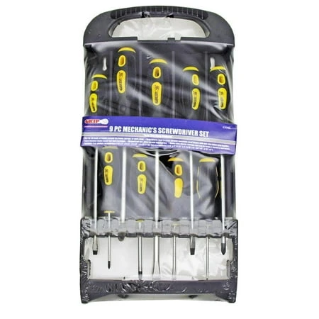 Grip Tools 63090 9 Piece Mechanics Screwdriver Set