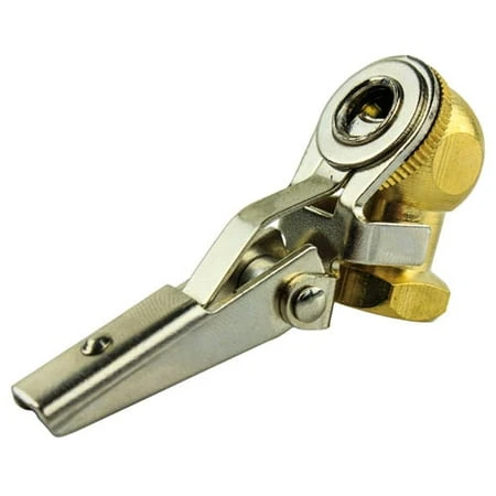 Grip Tools 1/4 Npt Brass Air Chuck Tire Inflator Locking Air Hose Attachment