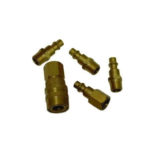 Grip 10300 5-piece Brass Air Quick Coupler And Fitting Set